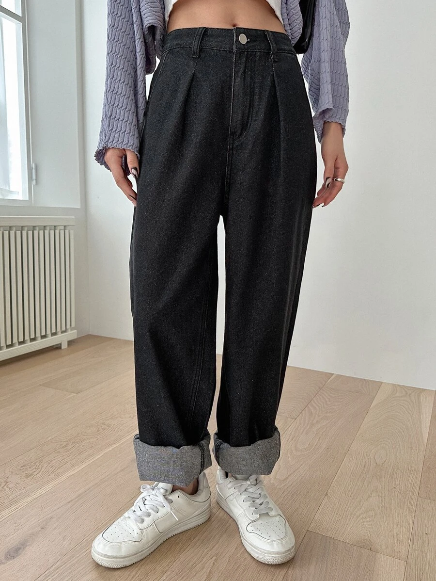 กางเกงยีนส์ ทรงตรง กระเป๋าแนวทแยง  ee-43