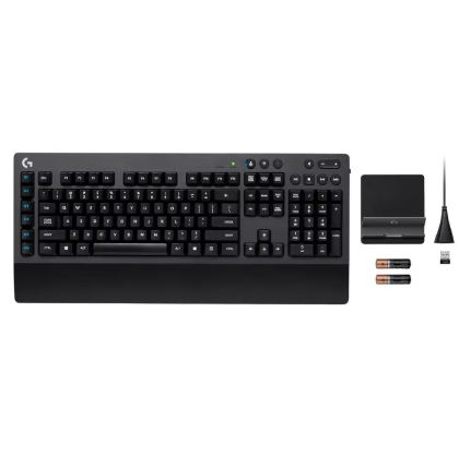 PD103-Logitech G613 Wireless Gaming Keyboard ( แมคคานิคอลคีย์บอร์ดเกมมิ่งไร้สาย Bluetooth USB พร้อมปุ่มมาโคร 6 ปุ่ม คีย์แคป ไทย/อังกฤษ)