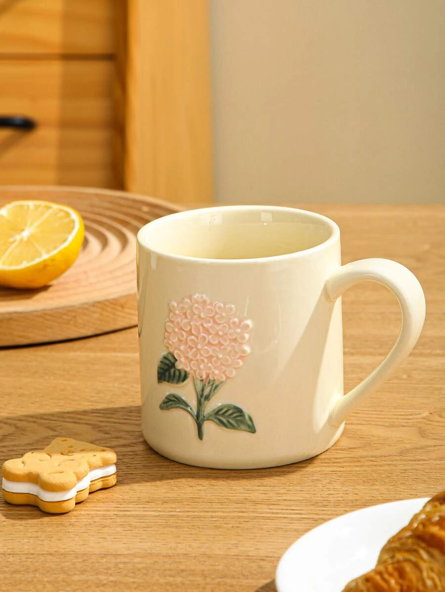 แก้วมัค ลาย ดอกไม้ 1 ชิ้น  oo-164