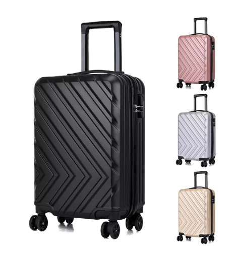 BAG10-กระเป๋าเดินทาง 20/24นิ้ว รุ่นซิปล็อครหัสได้ วัสดุABS+PC ทนทานเป็นพิเศษ 8 ล้อคู่360องศา