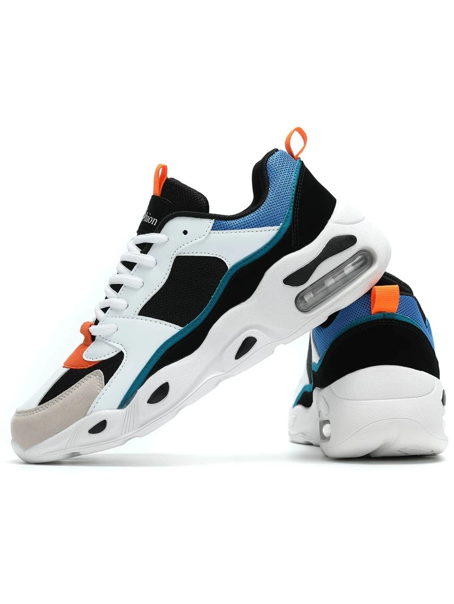ผู้ชาย Colorblock Lace-up Front Chunky Sneakers m-29 z.39-46