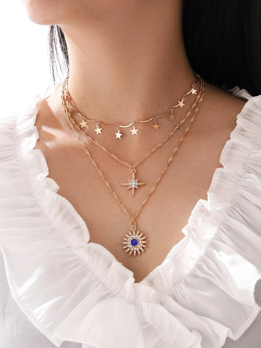 สร้อยคอตกแต่ง 3 ดาว kk-124