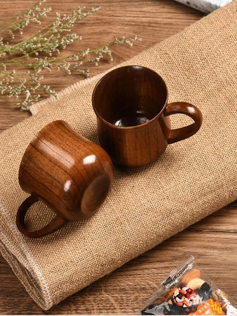 แก้วมัค 2 ชิ้น งานไม้ oo-194