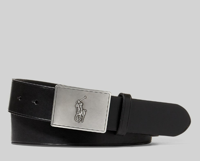 (ข#009) Polo Ralph Lauren เข็มขัดผู้ชาย รุ่น MAPOBLT0F320030 สี 001(BLACK)