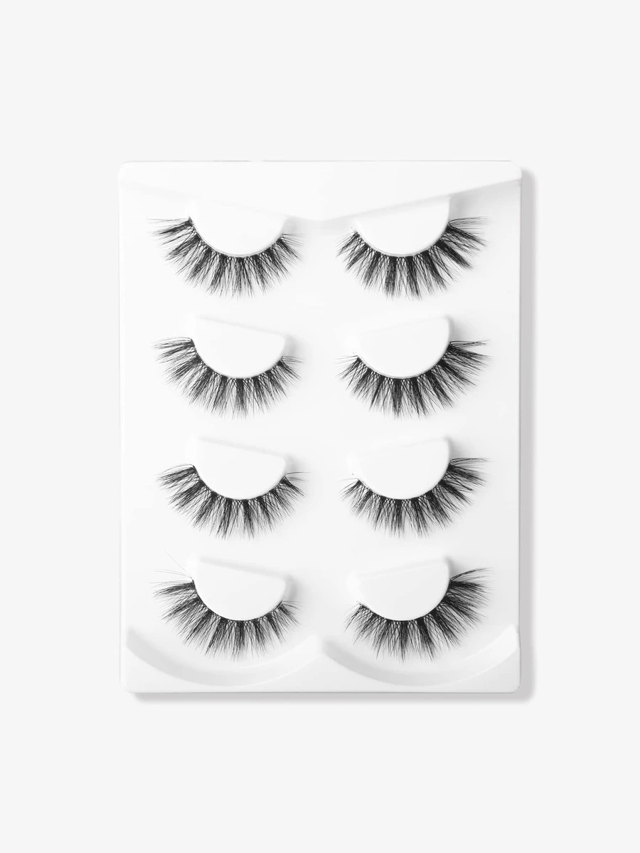 ขนตาปลอม ตาแมว 4คู่  h-23