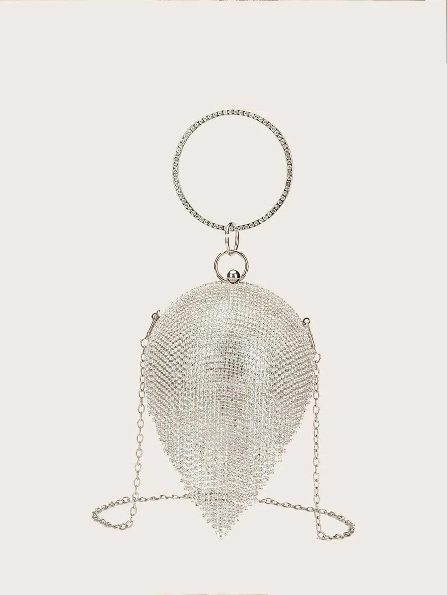 กระเป๋าคลัตช์ มินิ พลอยเทียมv-42