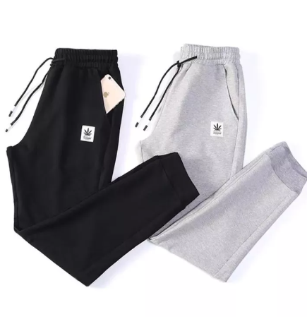 FJ79-กางเกงวอร์มขายาวผู้ชายหลวมไซส์ใหญ่เทรนด์ป่ากางเกงลำลองหนารุ่นเกาหลีกางเกงกีฬาเอวM-5XL