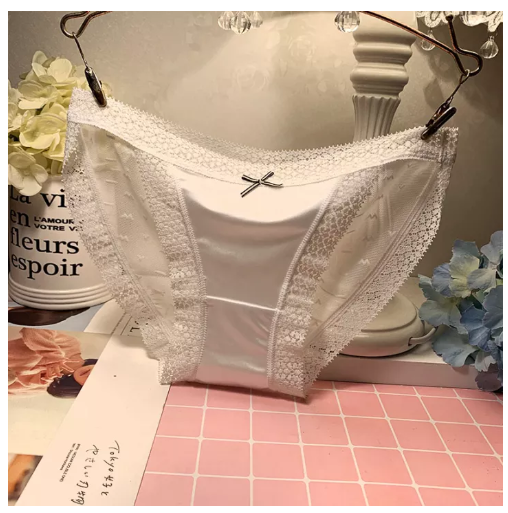 PAN58 กางเกงในลูกไม้สำหรับหญิงสาวยั่วยวนเซ็กซี่รัดสะโพกผ้าตาข่ายผ้าซาตินไร้รอยต่อใส่สบายสำหรับฤดูร้อนกางเกงในทรงสามเหลี่ยมผ้าฝ้ายสำหรับผู้หญิง