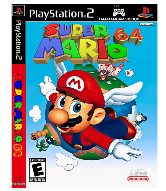 TM84-Super Mario64 ps2 แผ่นเกมส์ps2 เกมเพล2 เกมมาริโอ้play2 mario ps2
