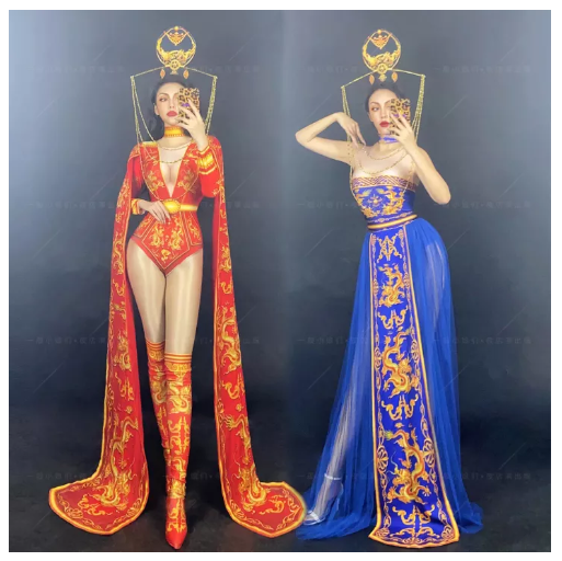 SE34@ชุดโบราณไนท์คลับบาร์ปีใหม่วันปีใหม่สไตล์จีนเซ็กซี่ dj หญิงเพลง DS ชุดมังกรเสื้อคลุมกระโปรงวันพีชชุดการแสดง