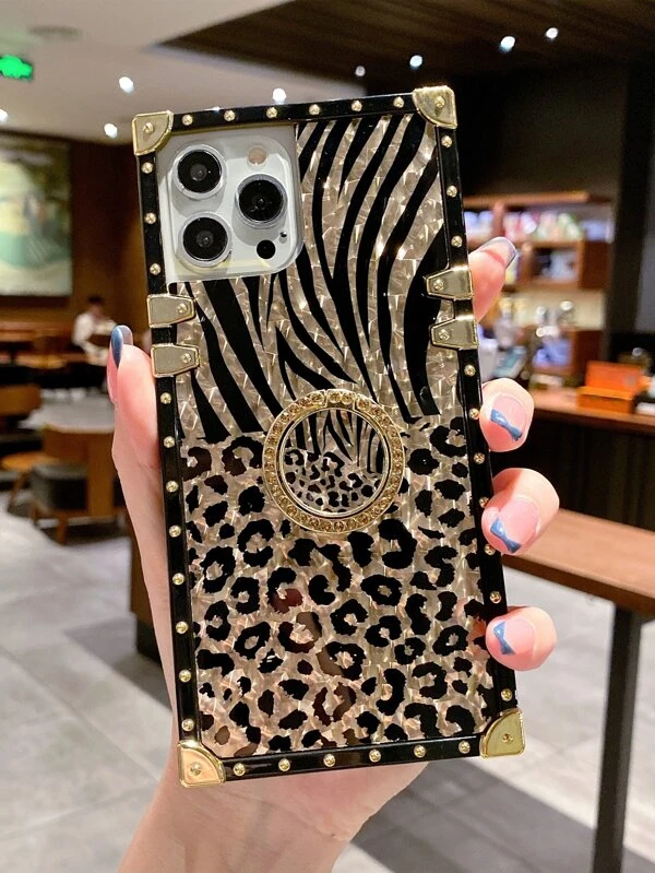 เคส โทรศัพท์ ลาย เสือดาว กันการหล่น c-100