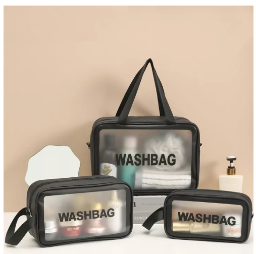 BAG67-กระเป๋าเครื่องสําอาง pvc ติดซิป กระเป๋าเครื่องสำอาง โปร่งใส กระเป๋ากันน้ำ กระเป๋าแต่งหน้า กระเป๋าแต่งหน้าแบบใส