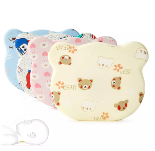 GO71-หมอนเด็ก หมอนหัวทุยเด็ก หมอนน้อยน่ารัก หมอนหลุมหมี หมอนแฟชั่นเด็กเล็ก นุ่ม กันสิ่งสกปรก 4ลวดลาย