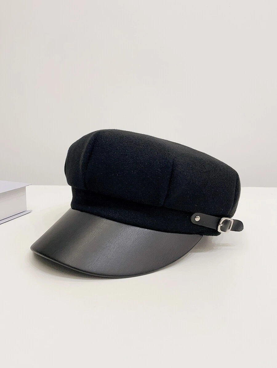 หมวกเบเกอร์ ตกแต่ง เข็มขัด  i-99