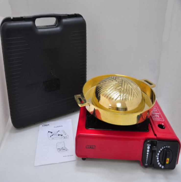 P58-Set B. ชุดกระทะย่างเกาหลี พร้อมเตาแก๊สกระป๋อง