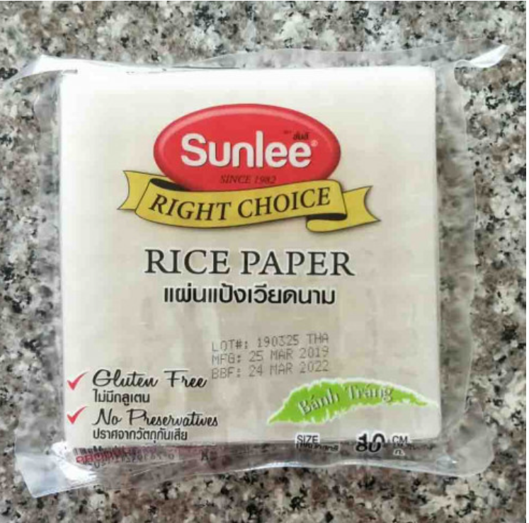 TAN95-แผ่นแป้งเวียตนาม ซันลี(10cm)