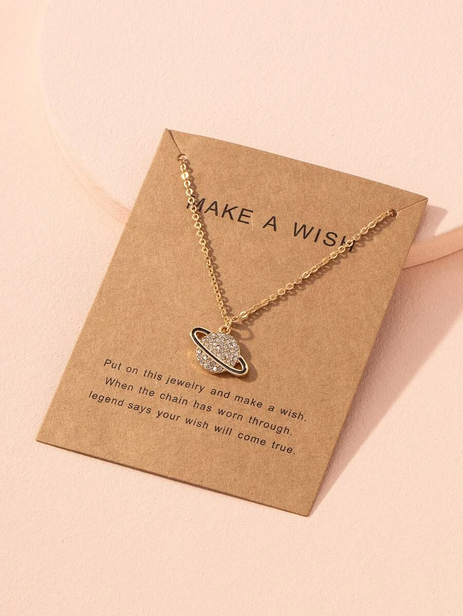 สร้อยคอ พลอยเทียม จี้ เครื่องบิน  kk-139