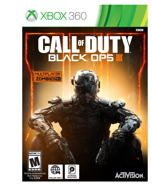GA20-Call Of Duty Black OPS 3 xbox360 แผ่นเกมส์Xbox360 Call Of Duty Black OPS III แผ่นไรท์เล่นได้กับเครื่องที่แปลงระบบแล้ว