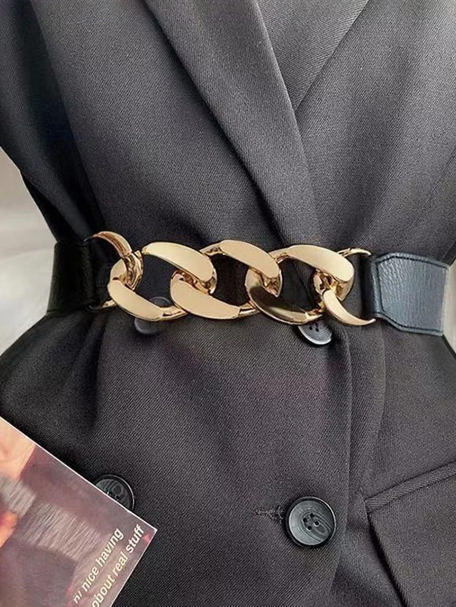 เข็มขัด ตกแต่ง โซ่  l-18