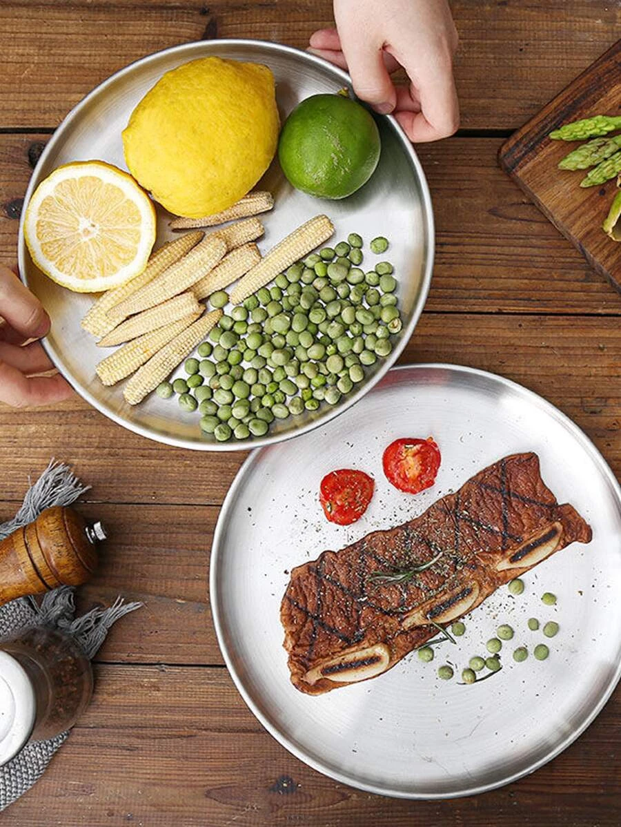 จาน สแตนเลส 1 ชิ้น  ff-63