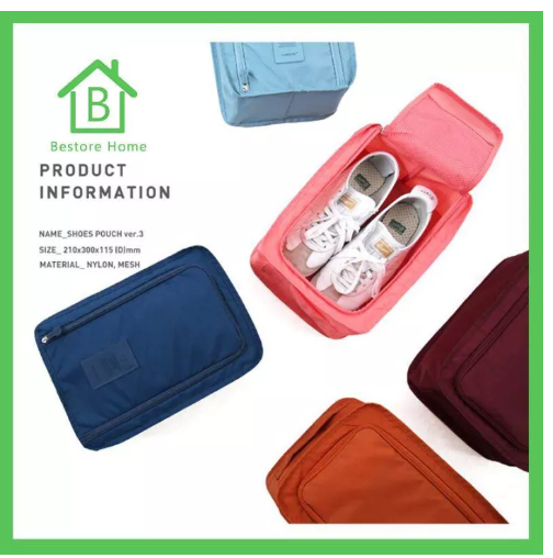 BAG62-BestoreHome กระเป๋าใส่รองเท้า กระเป๋าจัดระเบียบอเนกประสงค์ ใส่รองเท้า ถุงเท้า สำหรับเดินทางท่องเที่ยว