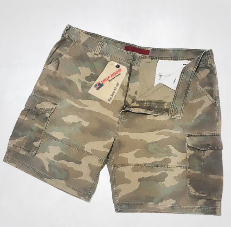 PE54-กางเกงลายทหาร กางเกงผู้ชายอ้วน รุ่น 626BLUE เอวยักษ์ แฟชั่นวินเทจชาย