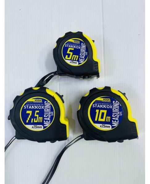 MW173-ถูกที่สุด ตลับเมตรหุ้มยาง STANNOX 5 เมตร 7.5เมตร 10เมตร อย่างดี ราคาไม่แพง