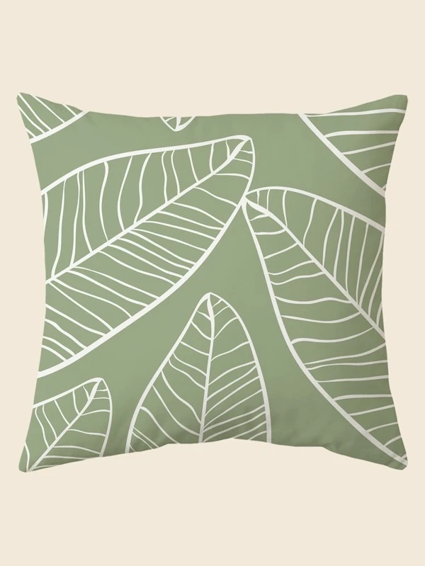 หมอนอิง ไม่มีฟิลเลอร์ ลาย ใบไม้ a-69