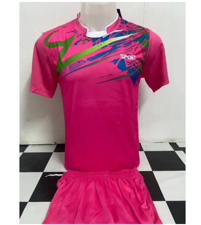 VIC66-ชุดกีฬา ชุดเสื้อ กางเกงsport ชุดกีฬาออกกำลังกายคอกลมแขนสั้น ชุดกีฬาชาย ชุดกีฬาหญิง