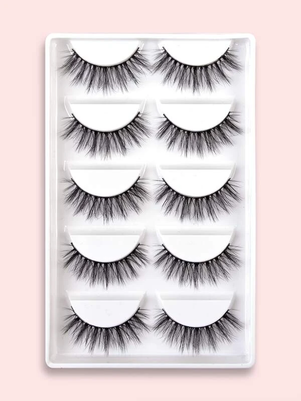 ขนตาปลอม แบบเต็มแถบ ยาวพิเศษ 5 คู่ g-63