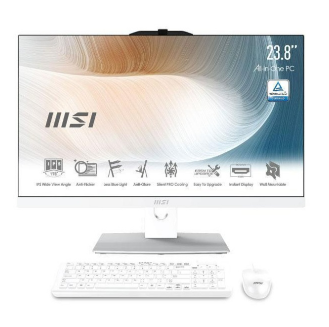 ค43 MSI ALL-IN-ONE (ออลอินวัน)MODERN AM242P 11M-1238TH (White)