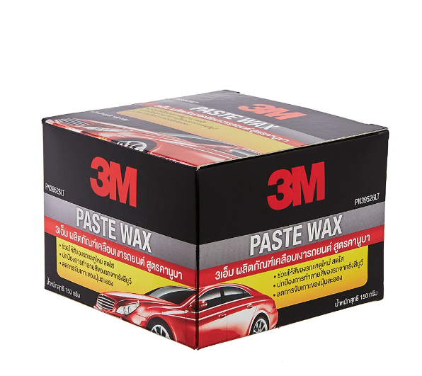 AC34-3M ขี้ผึ้งเคลือบเงาสีรถ PASTE WAX สูตรคานูบา ขนาด 150 กรัม PN39526LT