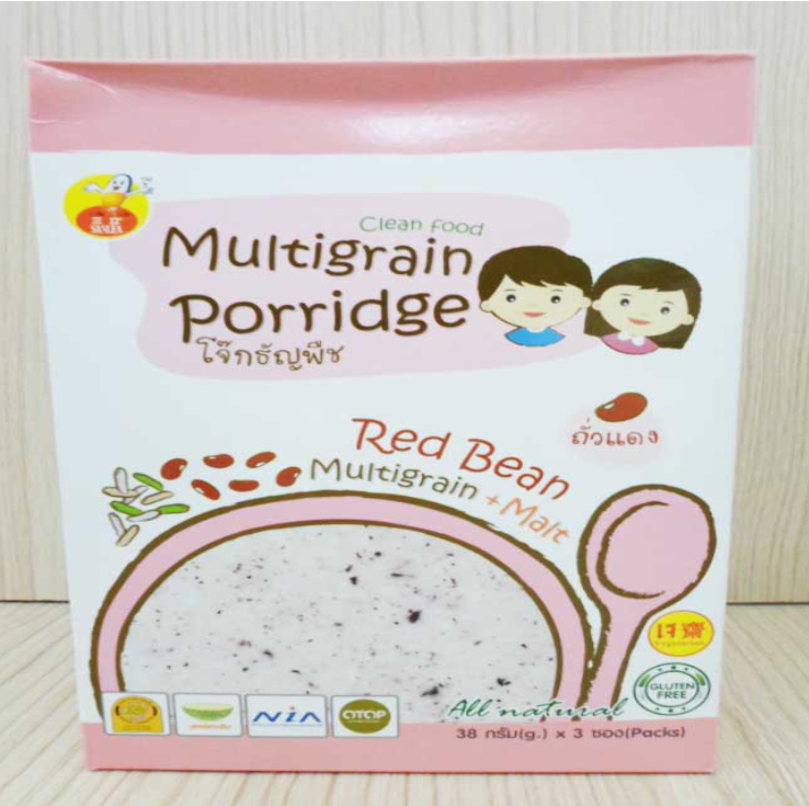 FF54-โจ๊กธัญพืชถั่วแดงกล่อง(38gx3s)