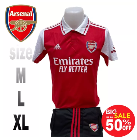 FJ51-ชุดกีฬาทีม ชุดฟุตบอลชาย Arsenal team ุชุดกีฬาชายเสื้อพร้อมกางเกง