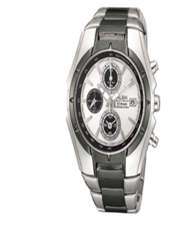 S49-ALBA จับเวลาได้ละเอียดถึง 1/100 รุ่นใหม่าสุดตัวเรือนสายสแตนเลสตัน