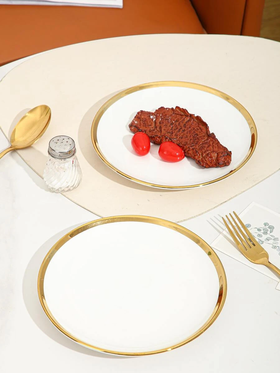 จาน ขอบผูก บล็อกสี 1 ชิ้น  ff-55