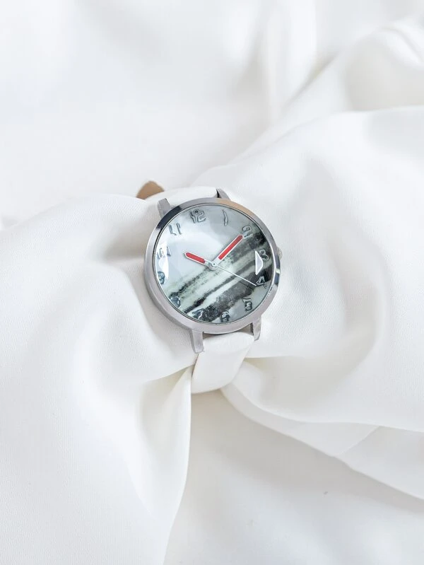 นาฬิกาควอทซ์ ตัวชี้ แบบกลม น-0114