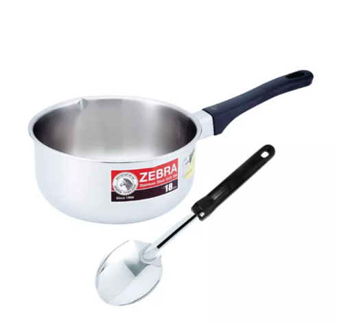 KIT37-ZEBRA หม้อด้าม ญี่ปุ่น ขนาด 18 ซม.