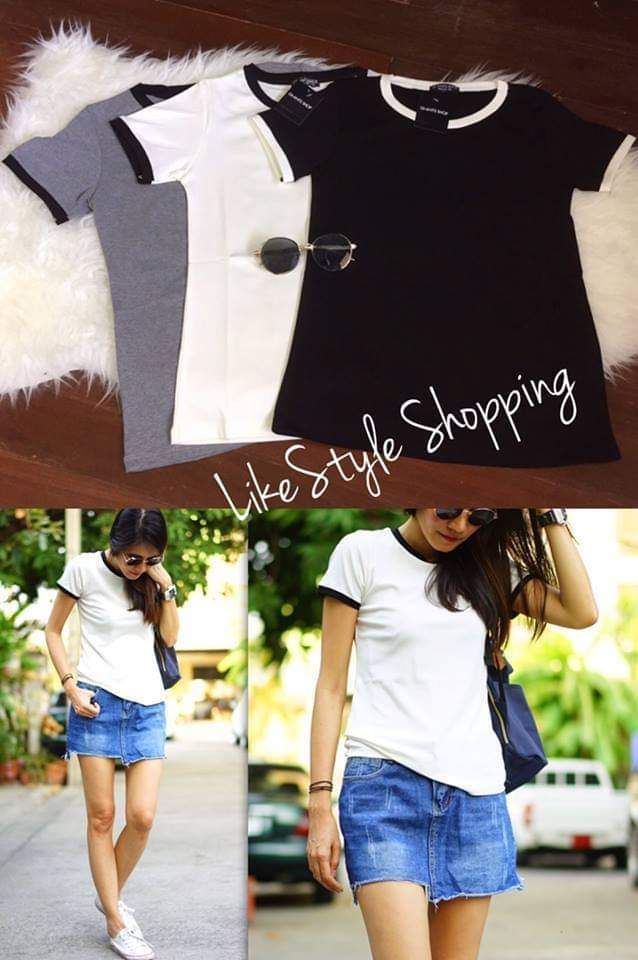 เสื้อคอกลม งานผ้า cotton #506