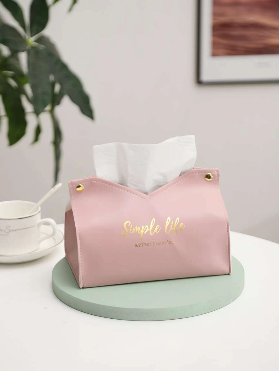 กล่องเก็บเนื้อเยื่อกราฟิกสโลแกน 1 ชิ้น  nn-117