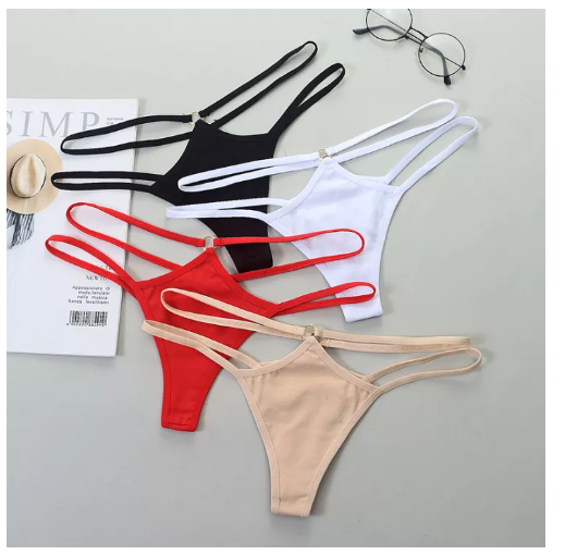 PAN34 กางเกงชั้นในจีสตริง ผ้าฝ้าย เซ็กซี่ สําหรับผู้หญิง K9