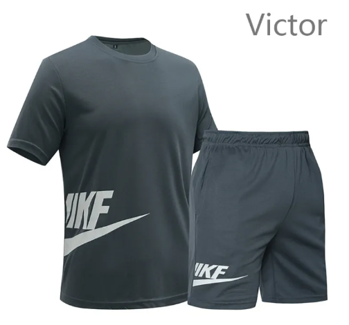 VIC33-ชุดกีฬาผู้ชาย ชุดกีฬา สองชิ้น สูท ชุดฝึกฟุตบอล คลับสวมชุดกีฬา [เตรียมจัดส่ง]