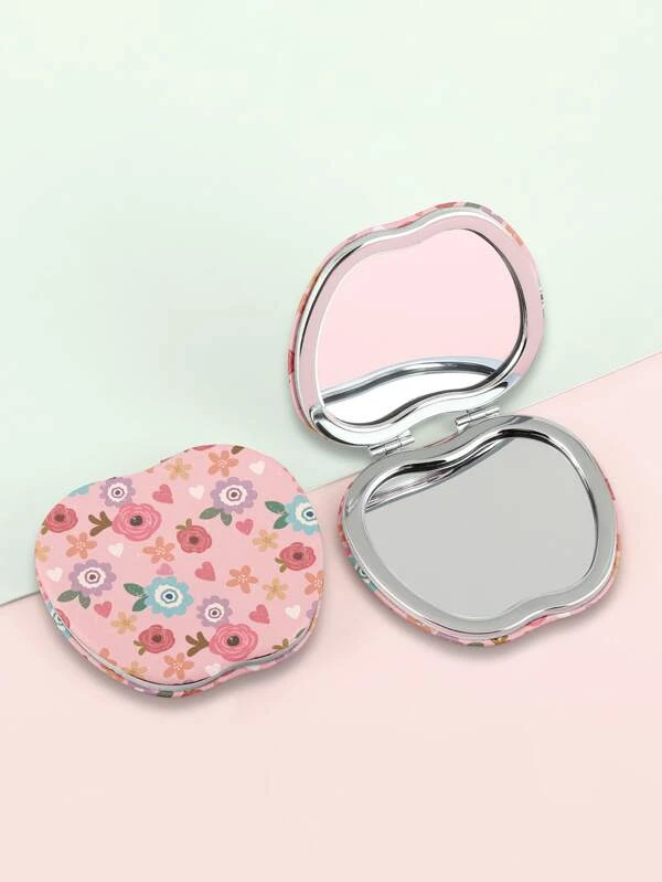 กระจกเงา ลาย ดอกไม้ แอปเปิ้ล ออกแบบ 1 ชิ้น  k-22