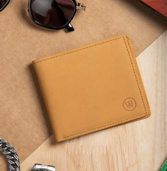 TOP42-กระเป๋าสตางค์หนังแท้Wallerรุ่นหนังนูบัคสีน้ำตาลหนังวัว