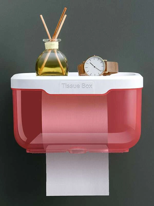 กล่องทิชชู่ พลาสติก เนื้อเยื่อ จัดเก็บ การออกแบบ ตัวอักษร ติดผนัง สำหรับ บ้าน 1 ชิ้น  nn-24