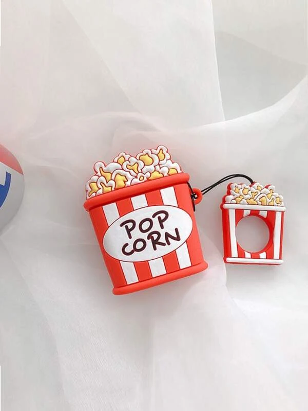 เคส เหมาะกับ Airpods การ์ตูน การออกแบบ ป๊อปคอร์น 3D e-42