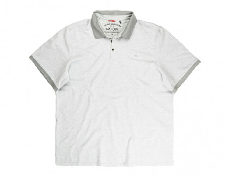 PE32-เสื้อโปโลคอปกสีเทา