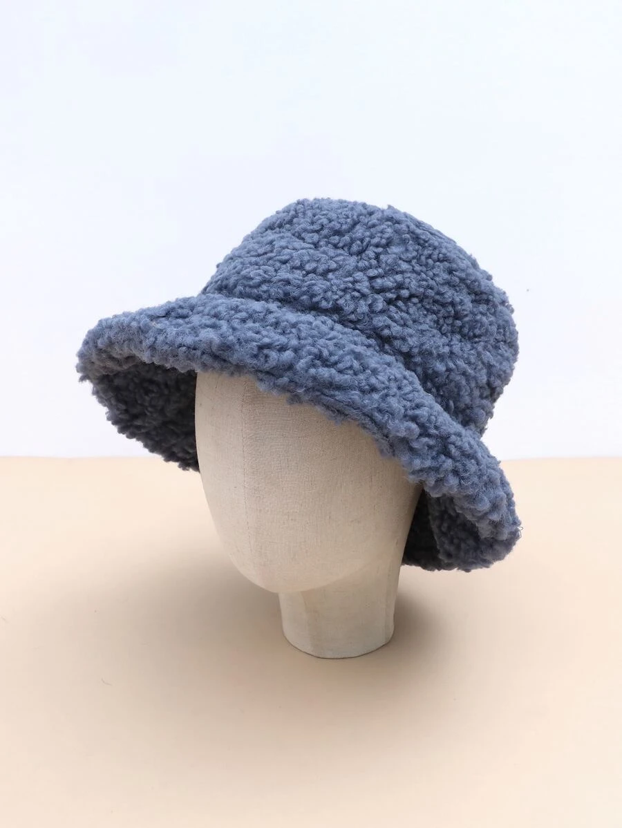 หมวกบักเก็ต สีพื้น ขนนุ่ม i-65