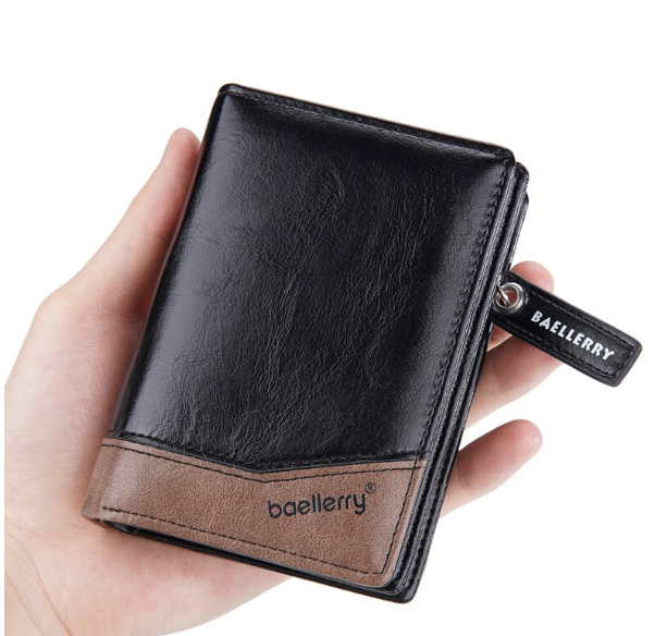 HU66-ผู้ชายแฟชั่นกระเป๋าสตางค์แกะสลักชื่อซิปกระเป๋าเก็บบัตรของผู้ชายที่มีคุณภาพสูงกระเป๋าหนัง PU แบบใหม่กระเป๋