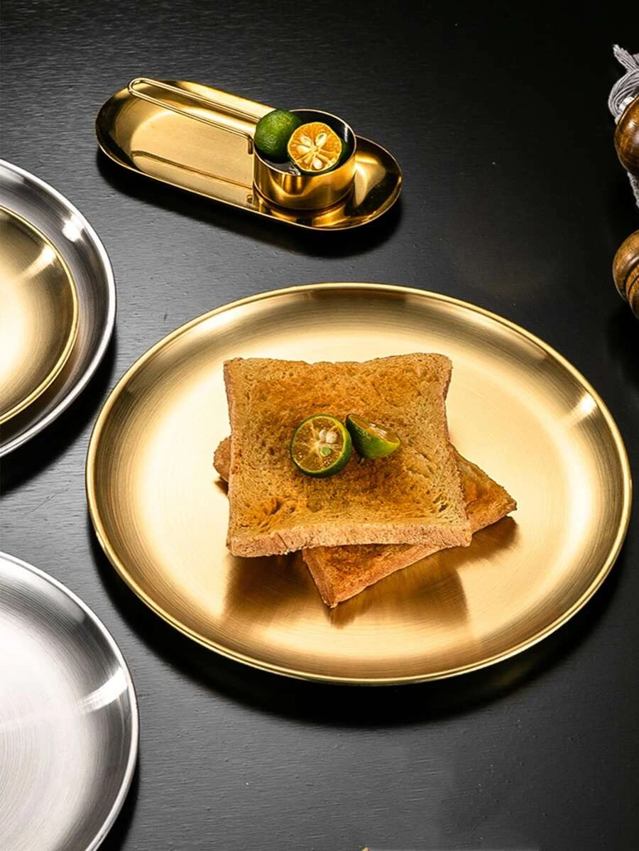 ถาด 3 ชิ้น สีพื้น ทรงกลม ff-44